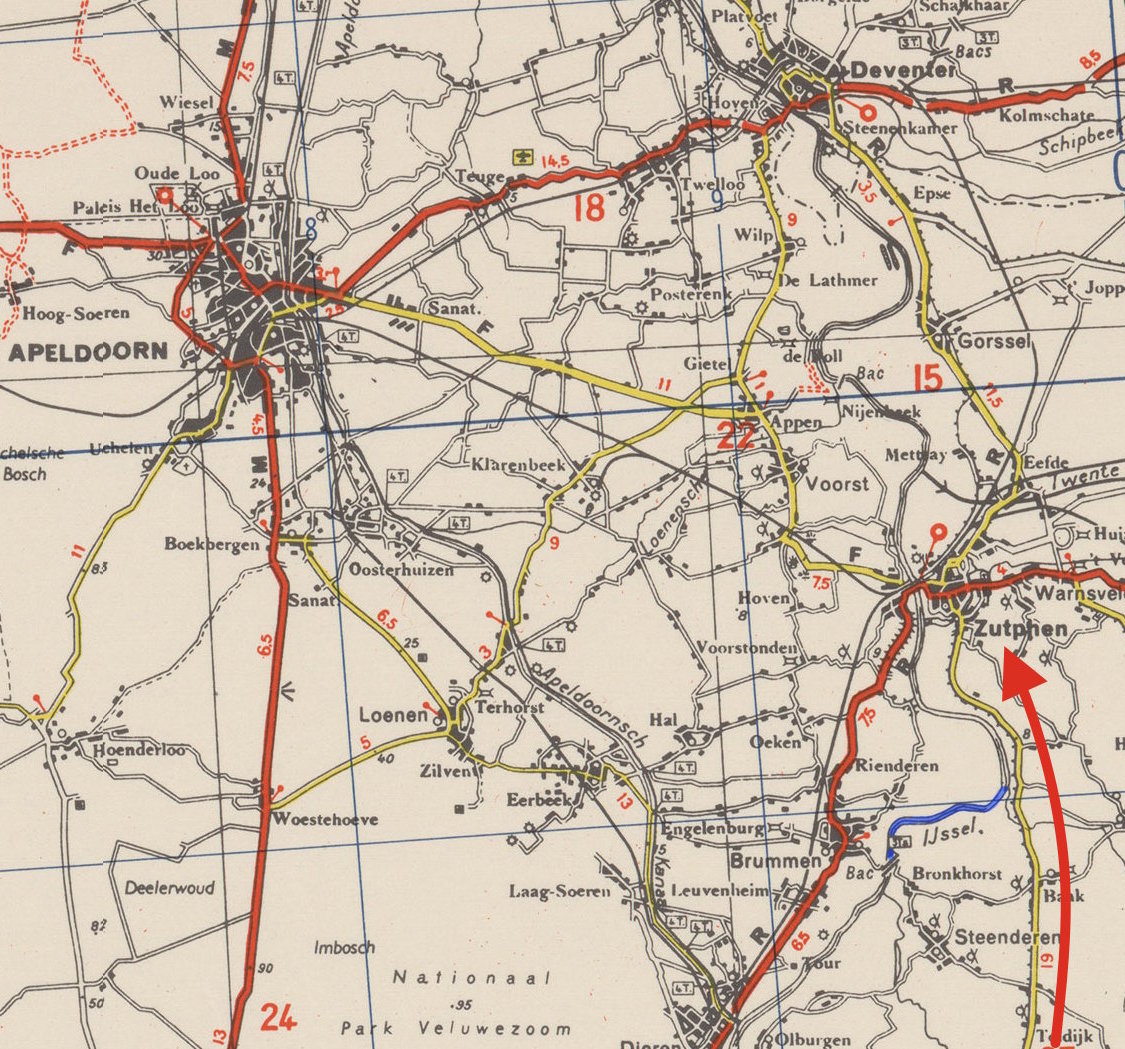 The area in blue was guarded by 3rd
          Anti-Tank Regiment