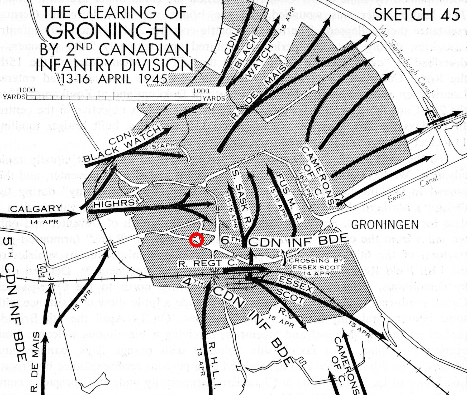 Map of the Clearing of Groningen 