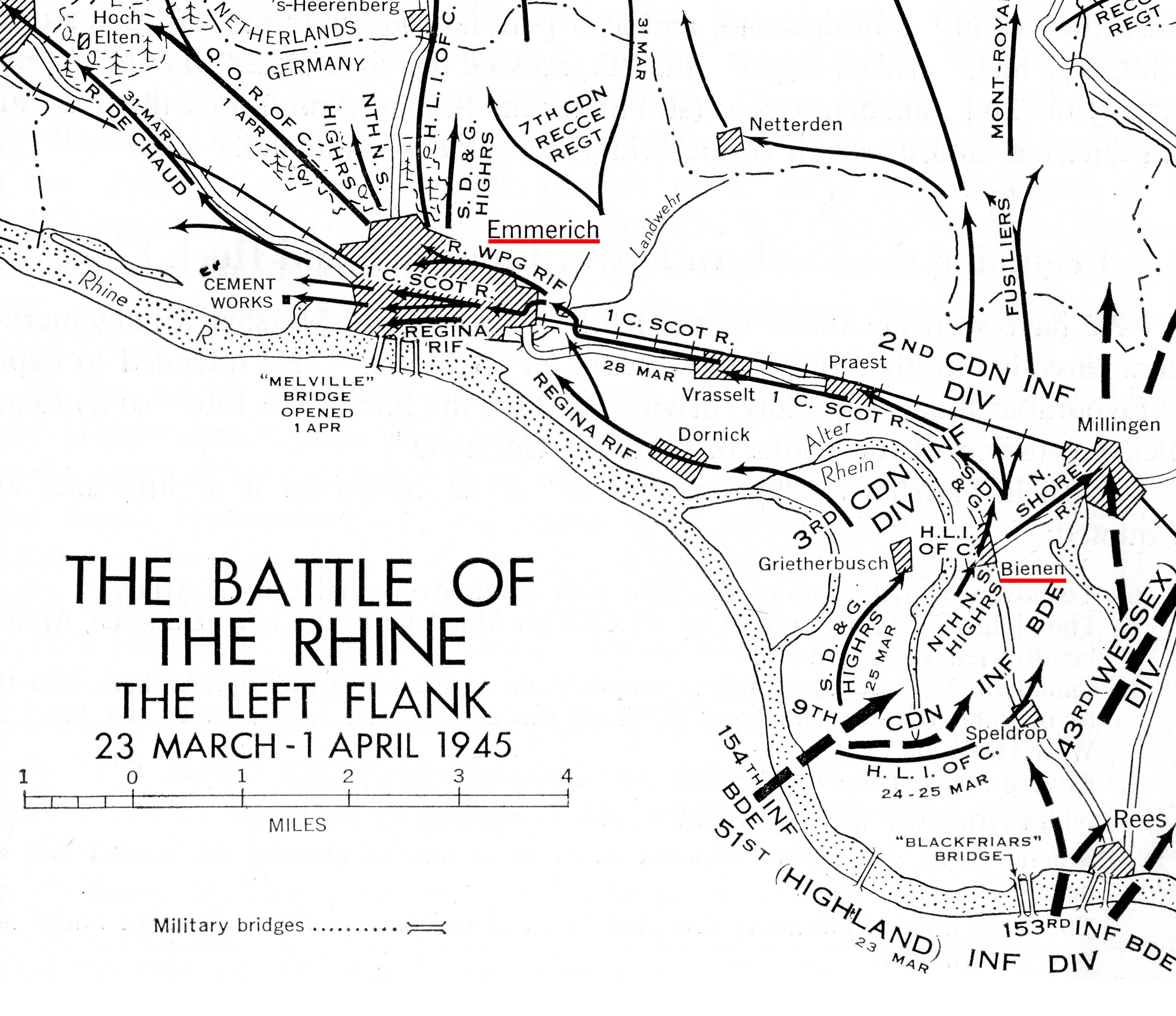 The Battle of the Rhine: The Left
          Flank